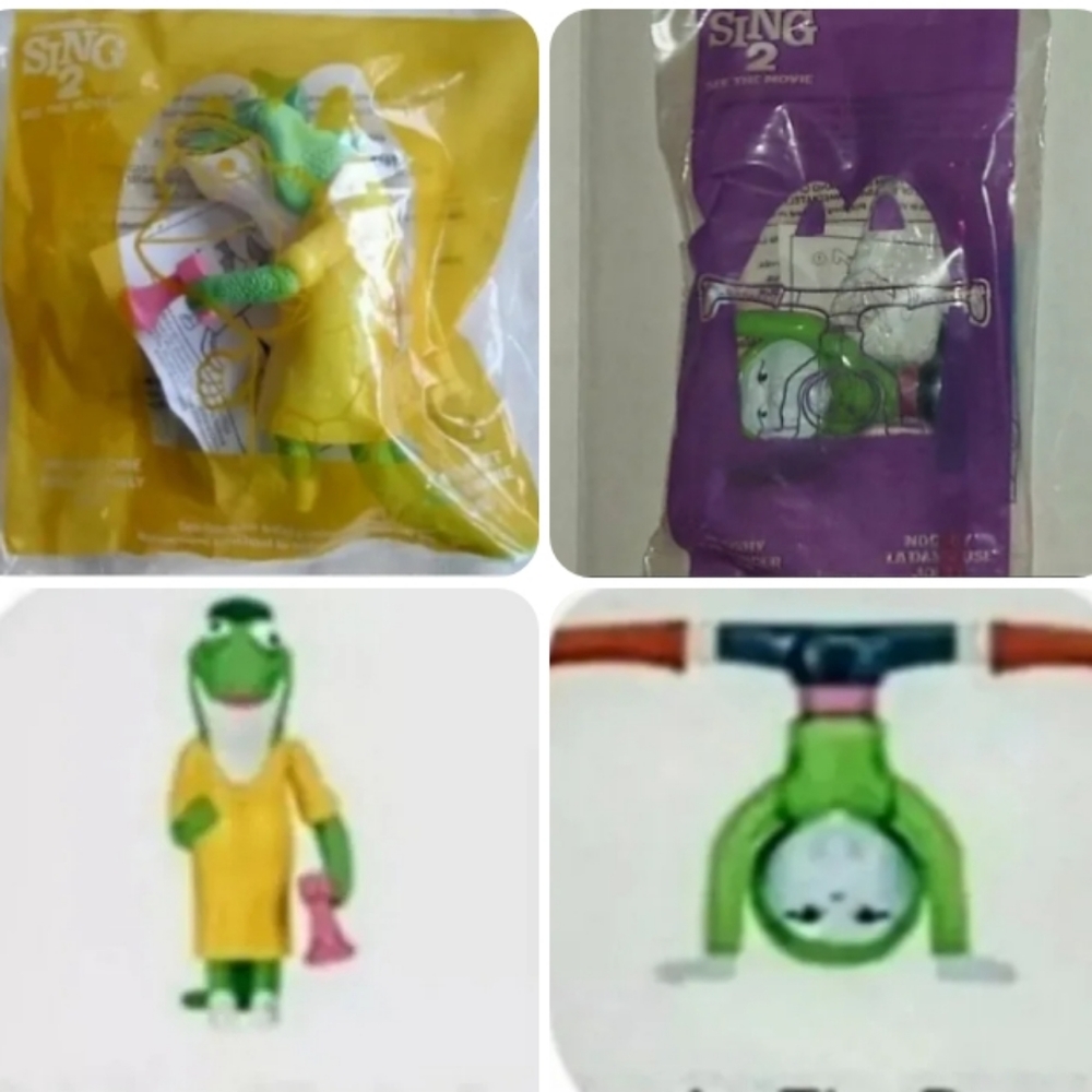 NOOSHY & MISS CRAWLY McDonald's Canada SING 2 Happy Meal Toys. NEW IN PACKAGE